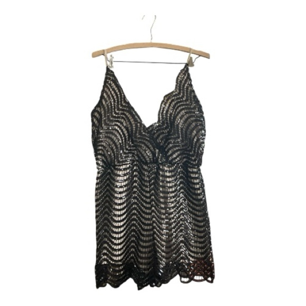 Charlotte Russe Vintage Halter Neck Mini Midi Short Dress